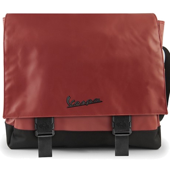 Vespa Vinyl Messanger Bag (VPSB07)/ Color Red/ NWT